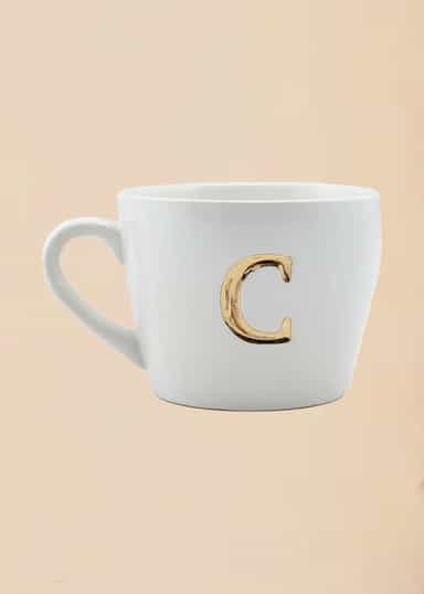 MO1 Mugg med bokstav - C NO - Indiska