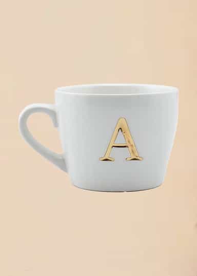 MO1 Mugg med bokstav - AAA NO - Indiska