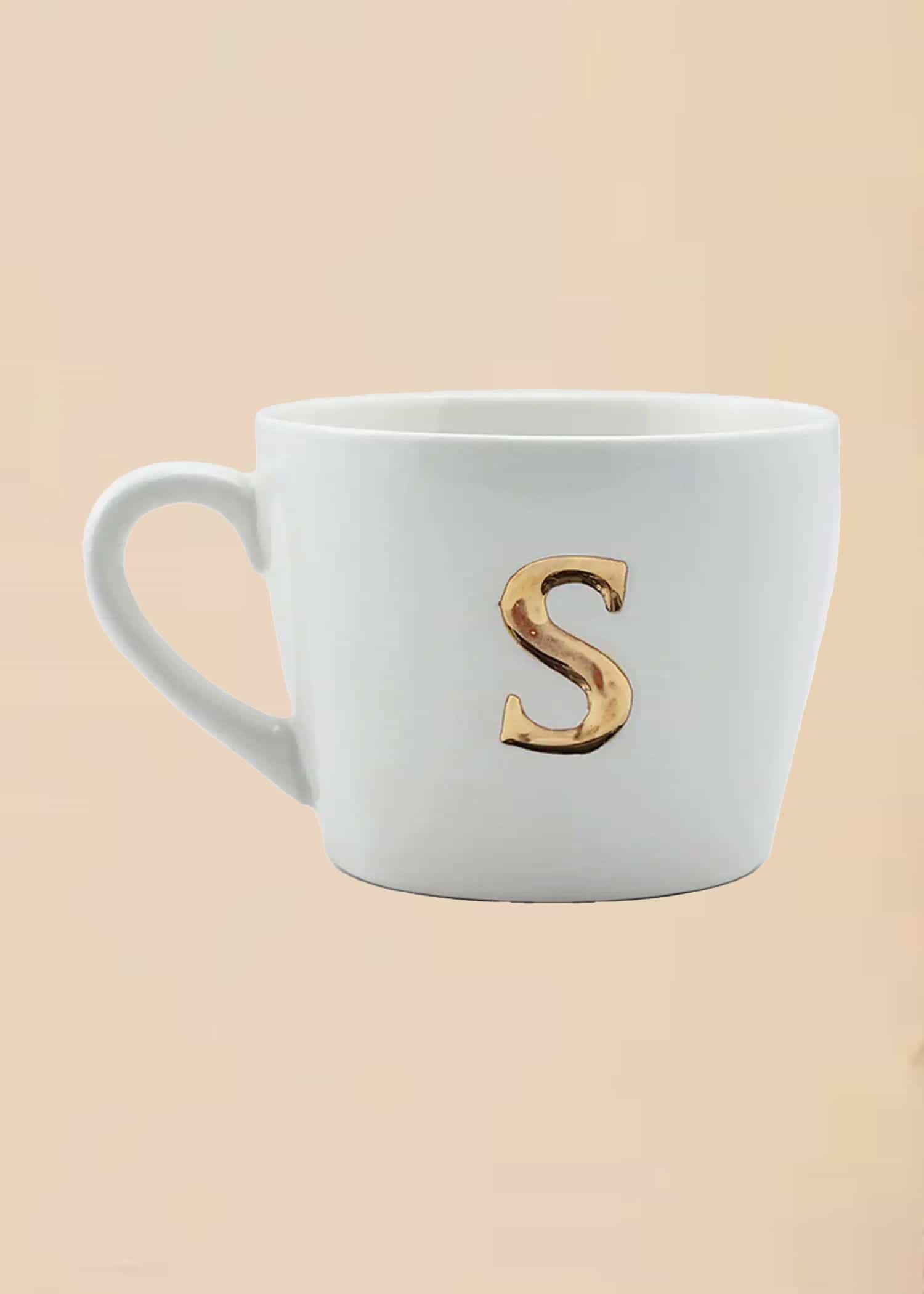 MO1 Mugg med bokstav - S NO - Indiska