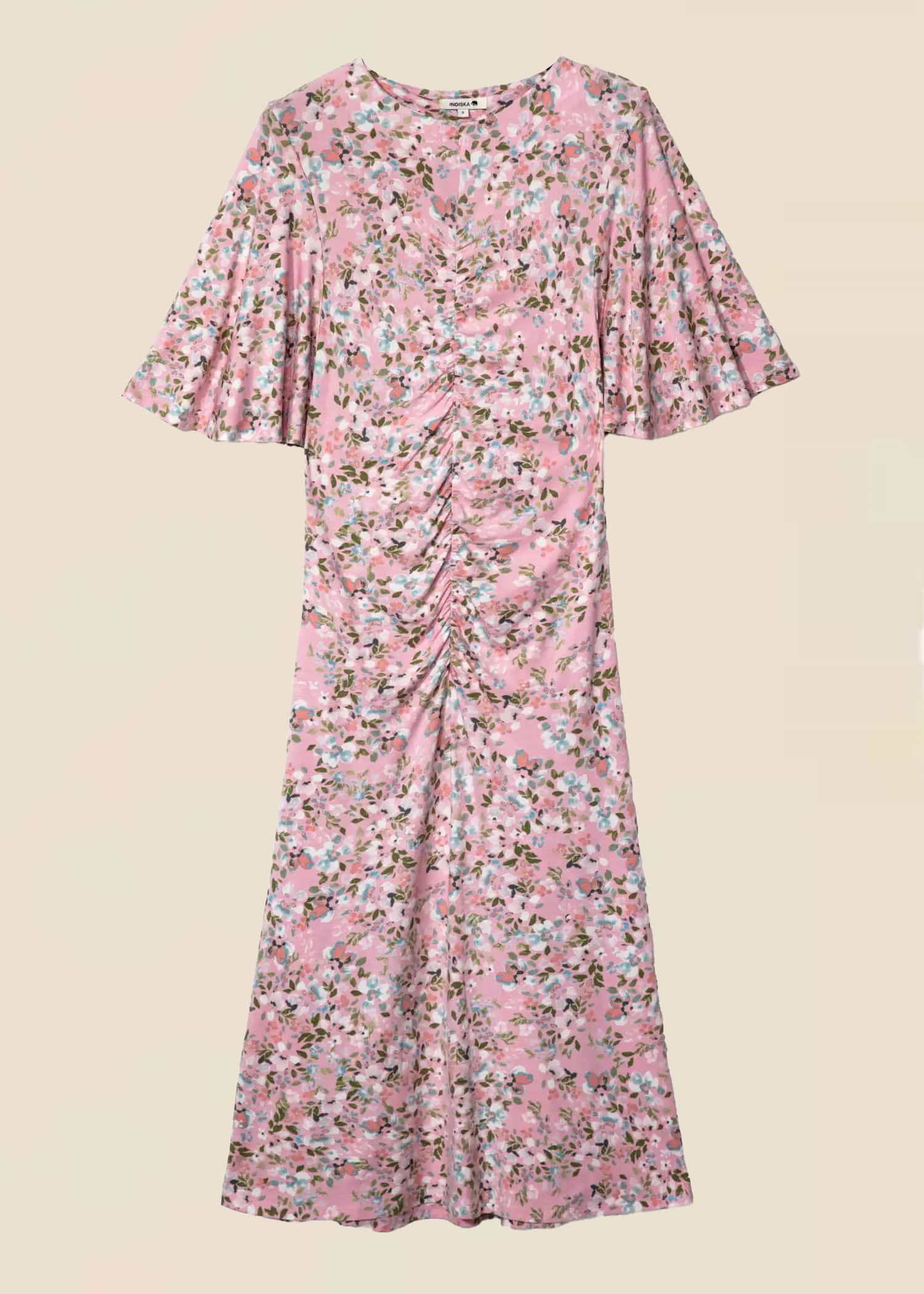 Love Kukallinen pitkä mekko - Vaaleanpunainen 1 - Indiska