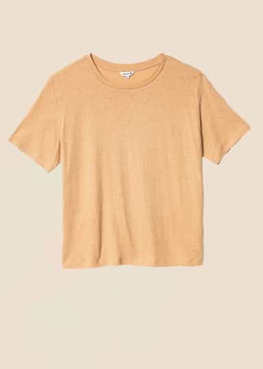 LISA Beige tröja i linblandning - Beige 1 - Indiska