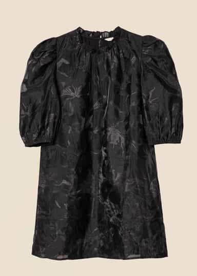 ZIZI Svart jacquard-kjole - Svart 2 - Indiska