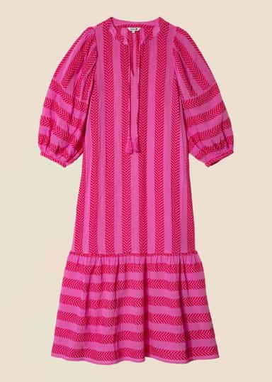 HANA Jakardimekko - Vaaleanpunainen 1 - Indiska