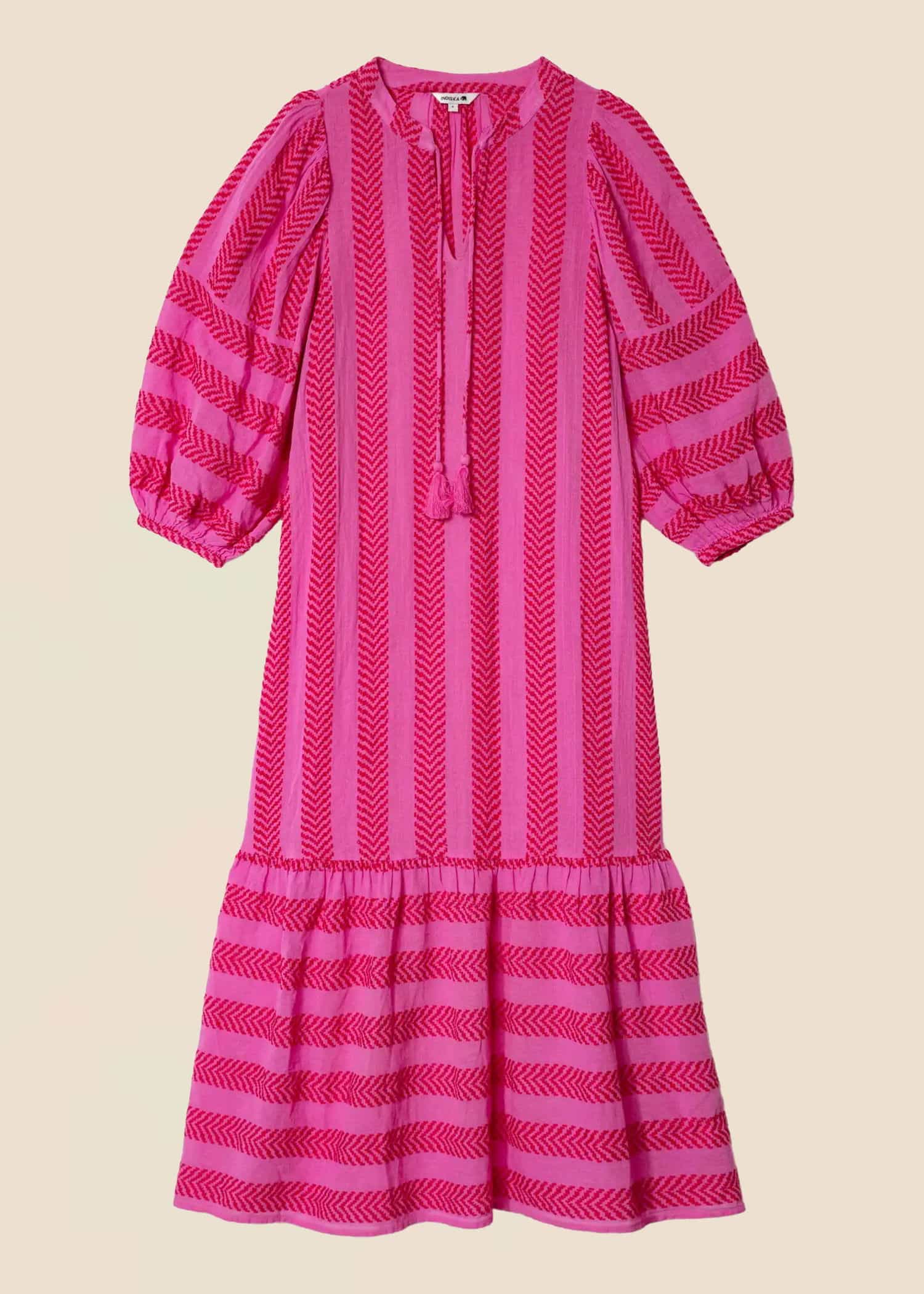 HANA Jakardimekko - Vaaleanpunainen 1 - Indiska