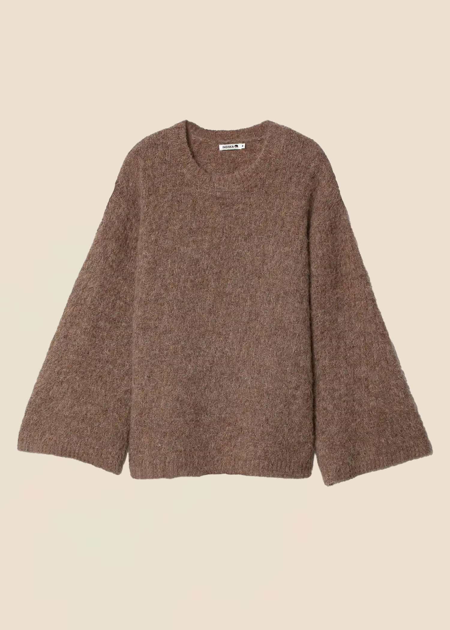 JEN Neulepusero, alpakkasekoitetta - Beige 1 - Indiska