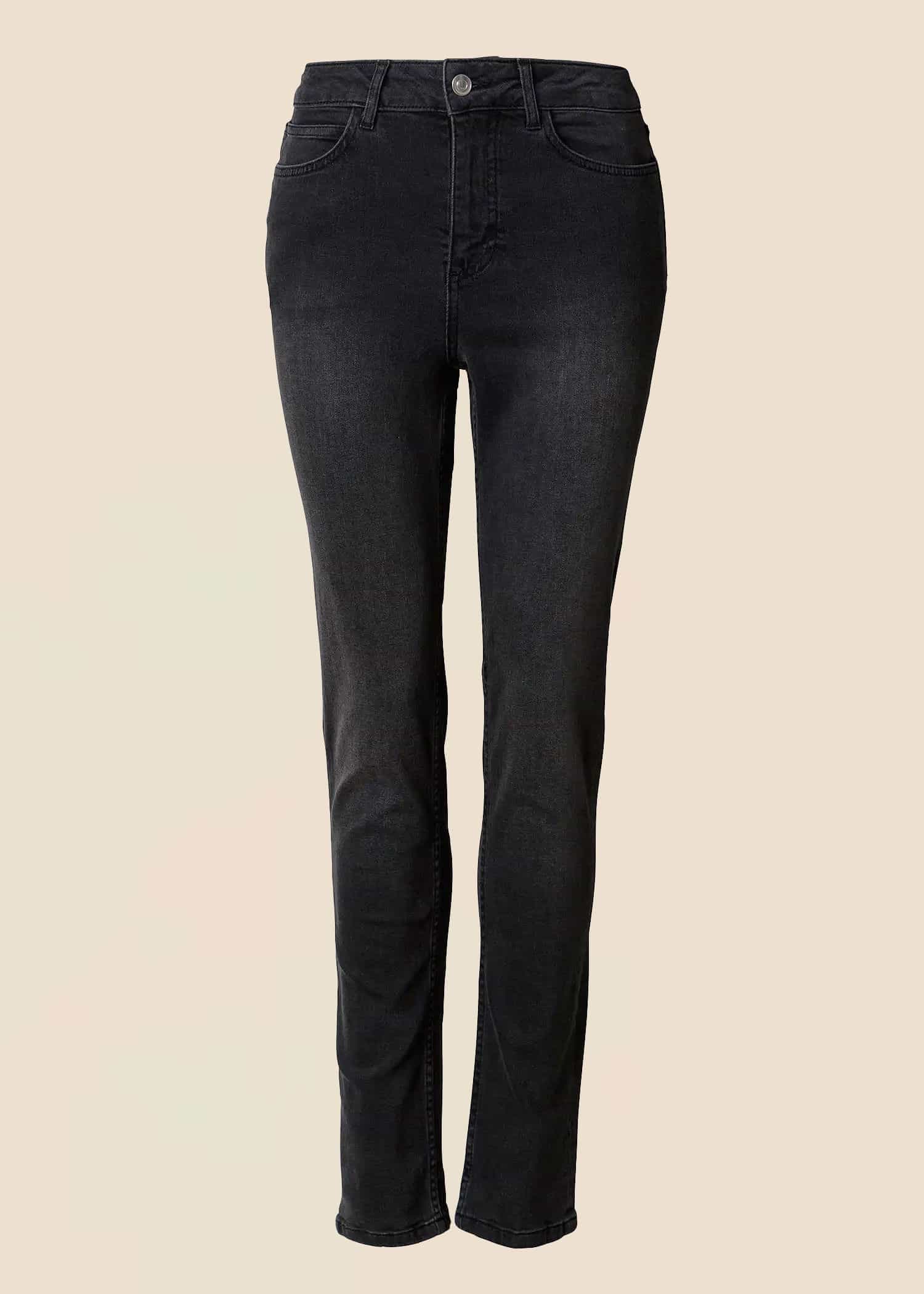 GRACE Smala jeans med stretch - Grå 1 - Indiska