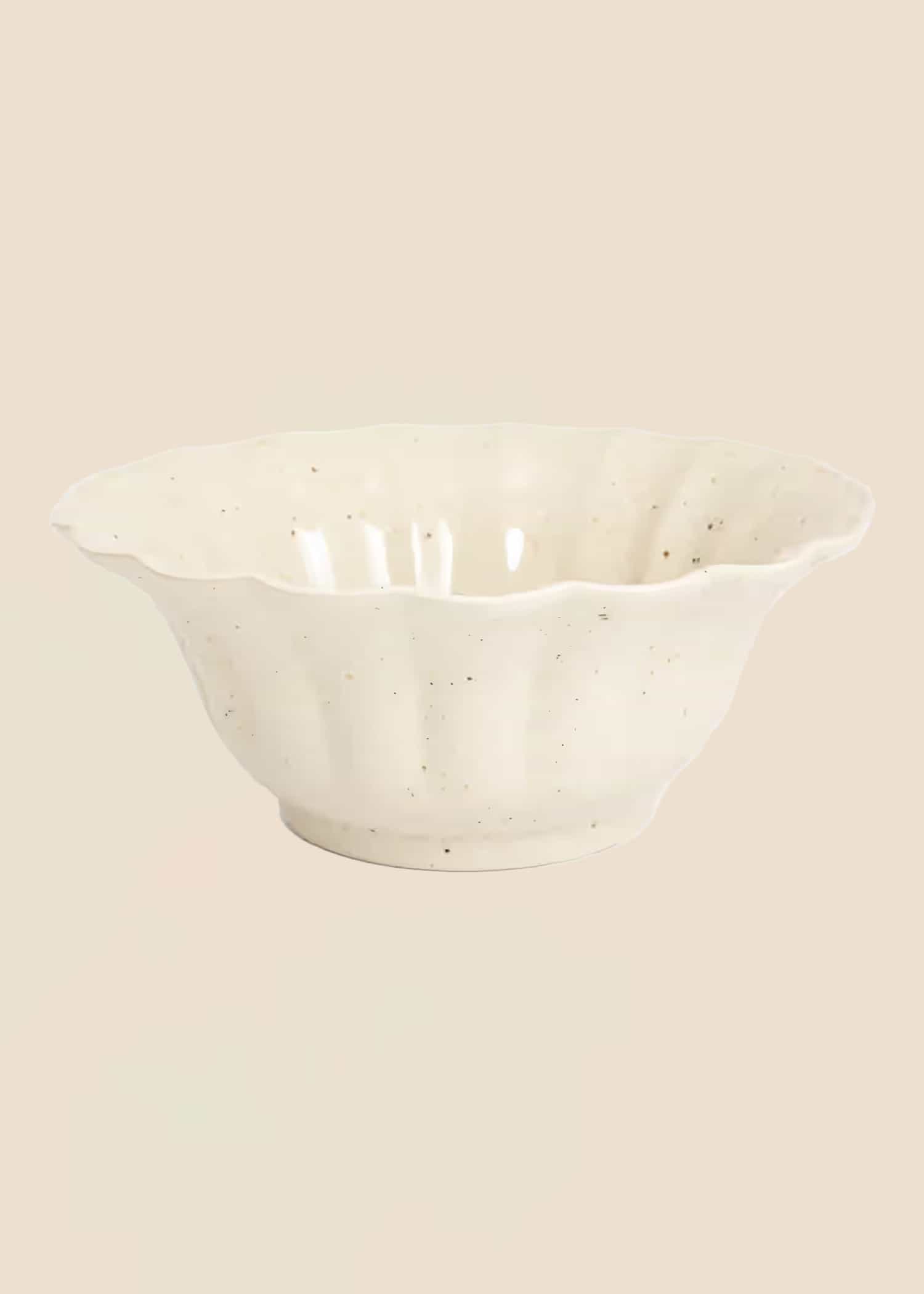 MATHILDA Bølgete, stor bolle - Off White 1 - Indiska