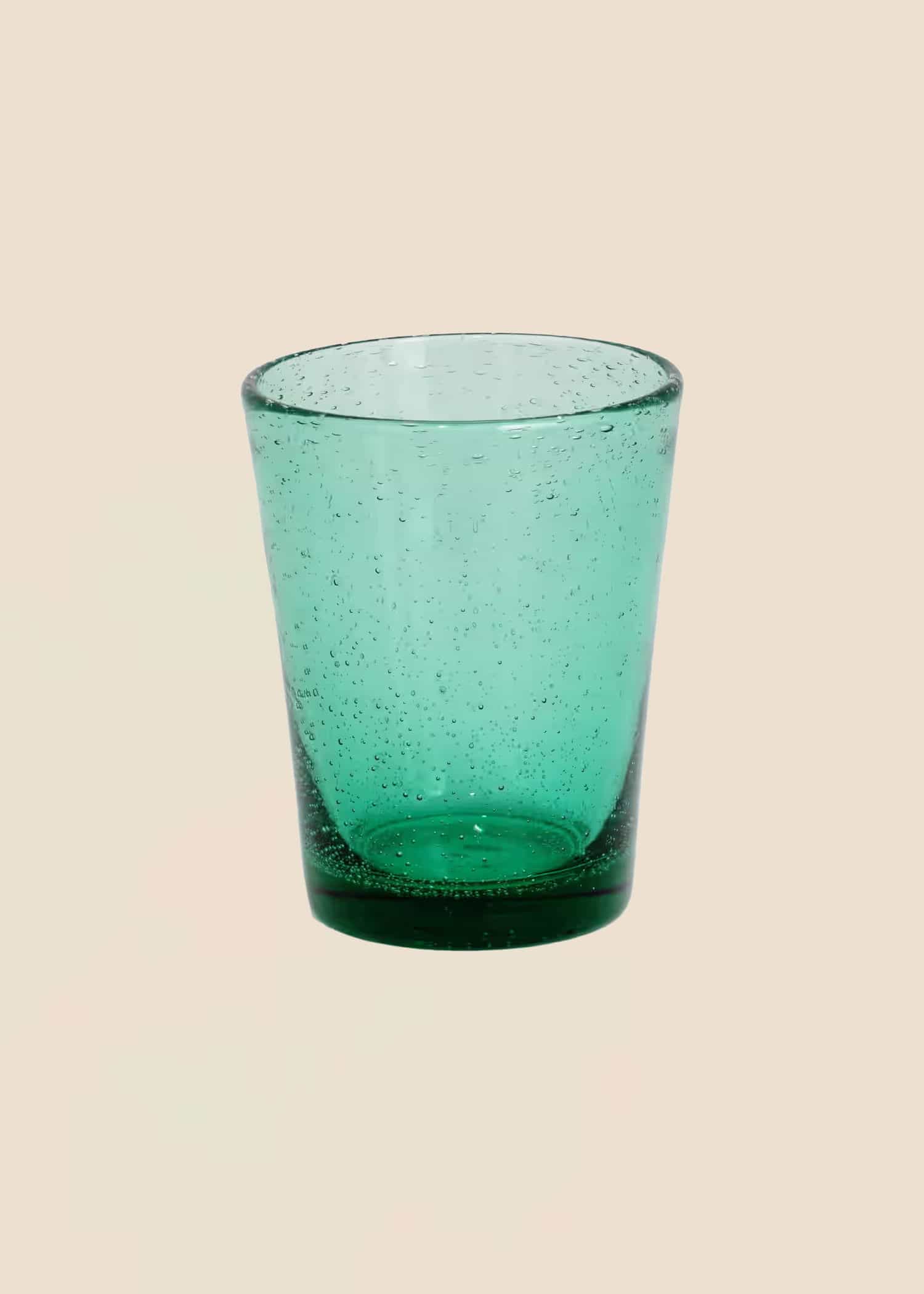 ANVI Dricksglas med bubblor - Grön 1 - Indiska