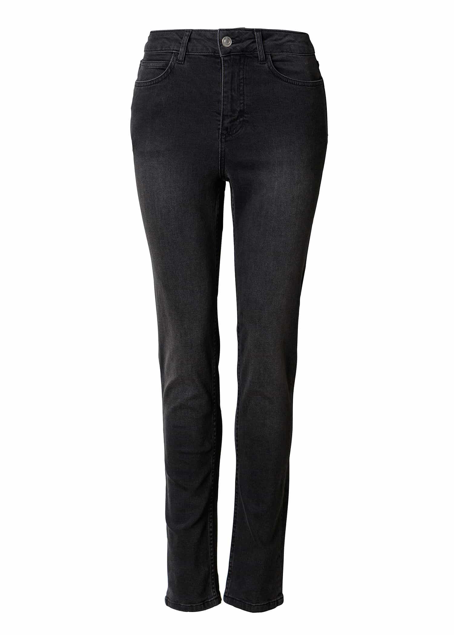 GRACE Smala jeans med stretch - Grå 1 - Indiska