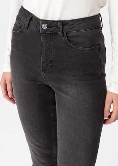 GRACE Smala jeans med stretch - Grå 2 - Indiska