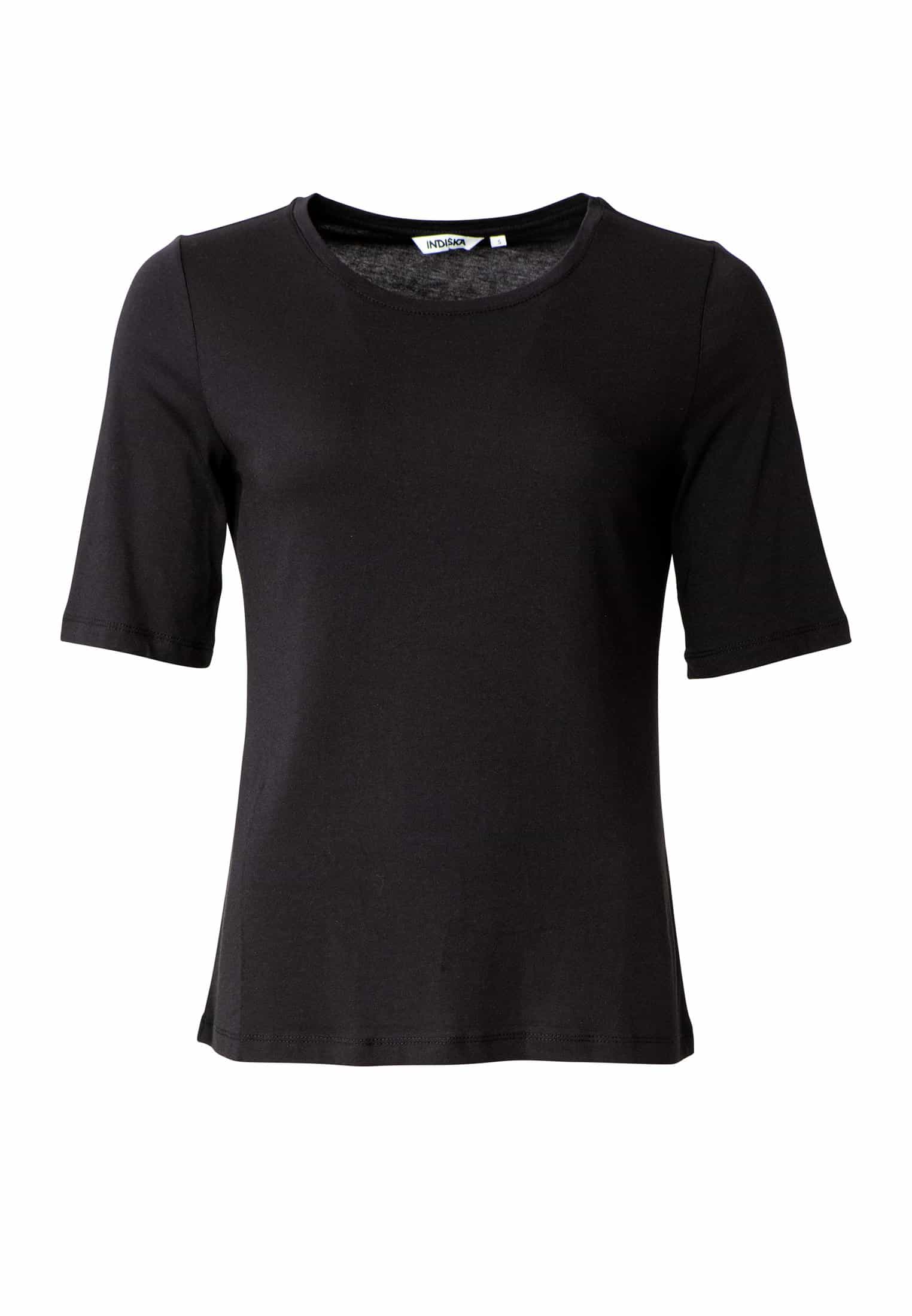 TEA Enfärgad t-shirt - Svart 6 - Indiska