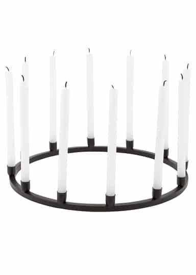 LOTICA Rund ljusstake i järn - Svart 1 - Indiska