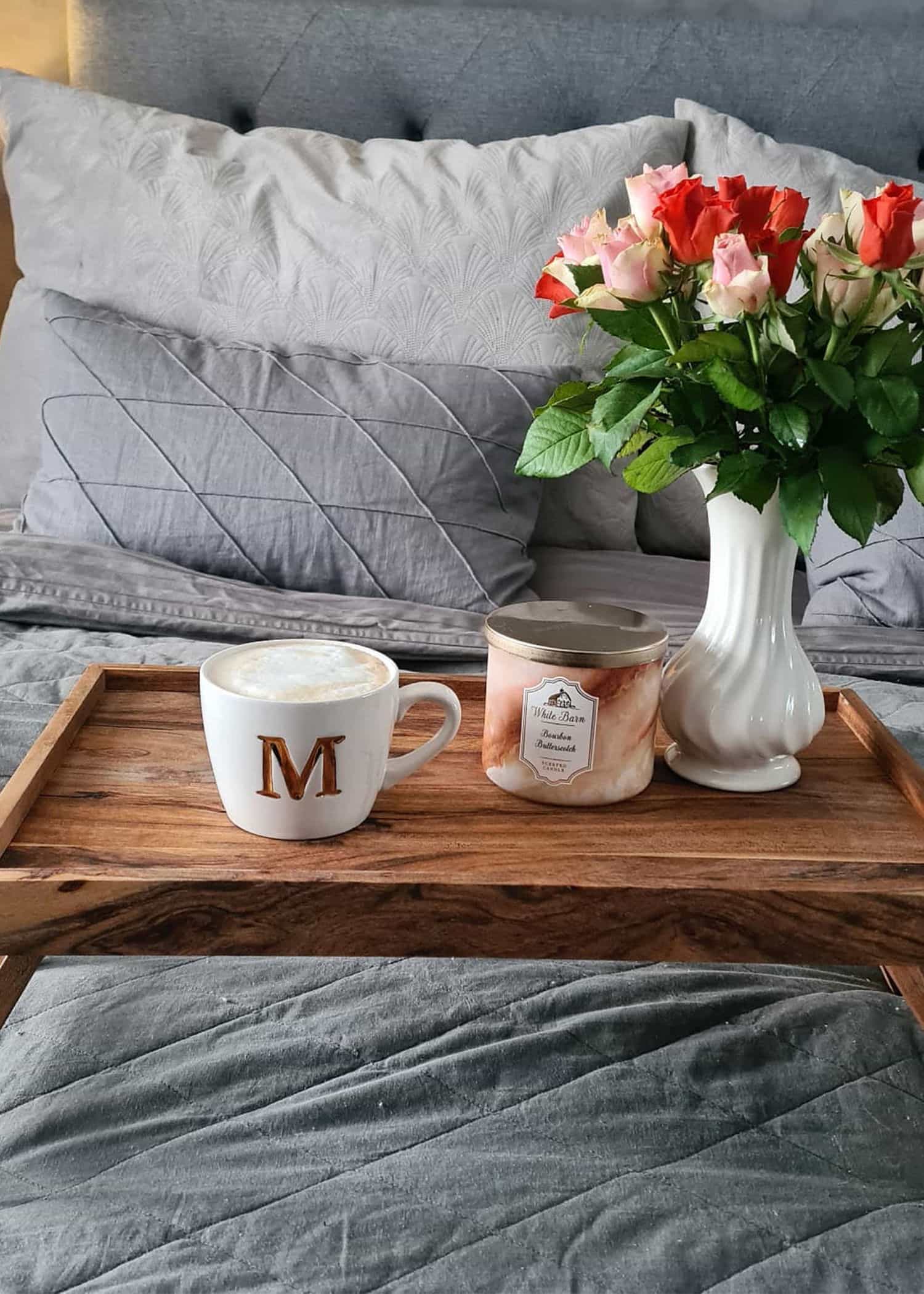 MO3 Mugg med bokstav - M NO - Indiska
