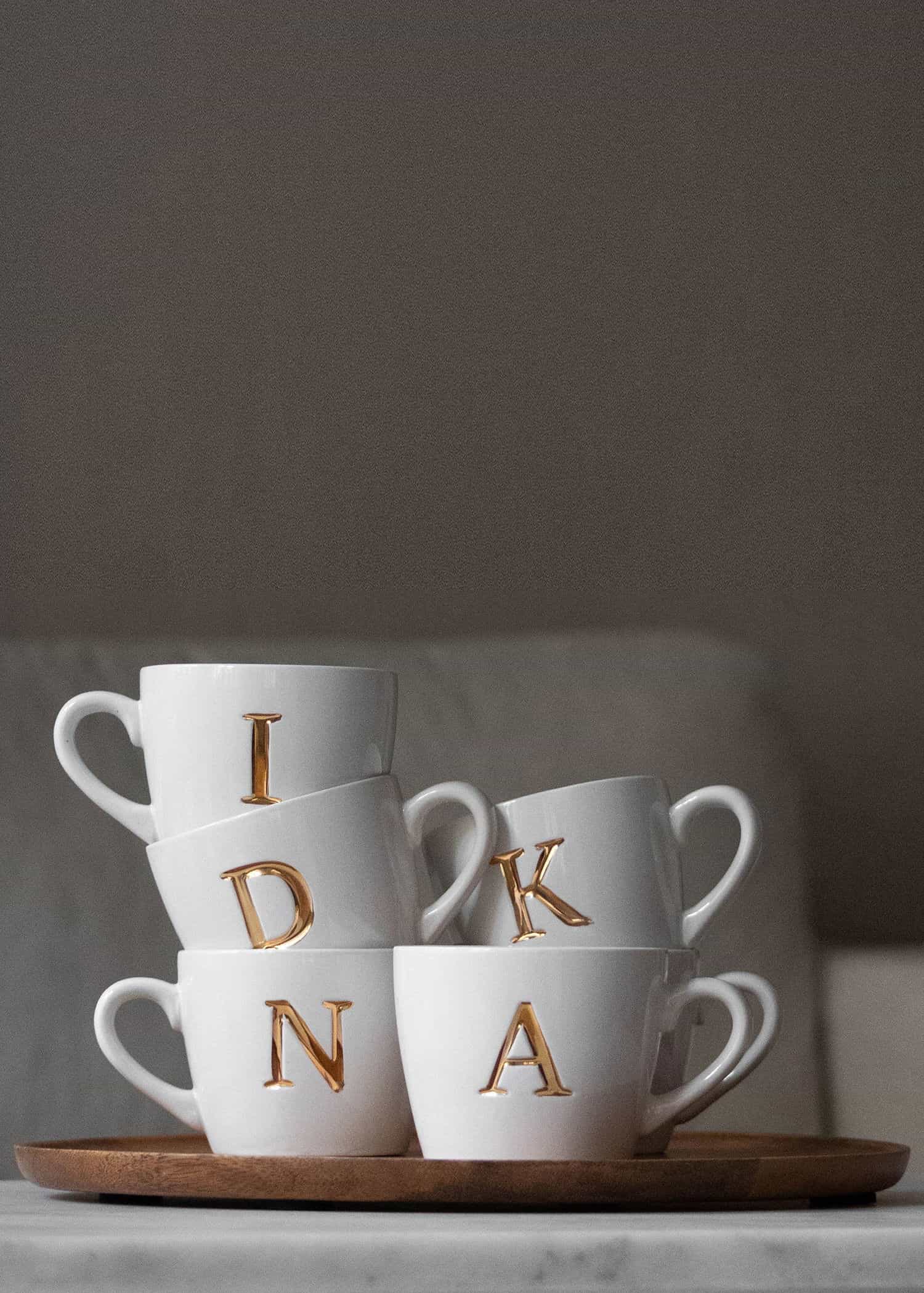 MO5 Mugg med bokstav - M NO - Indiska
