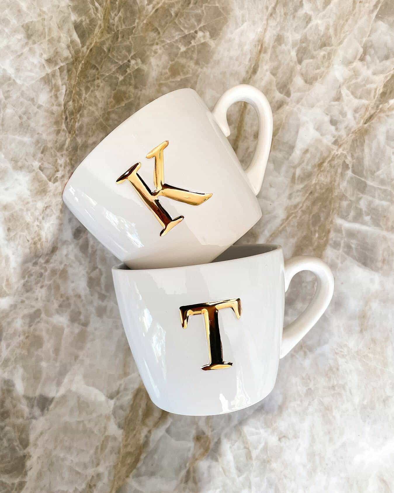 MO2 Mugg med bokstav - K NO - Indiska