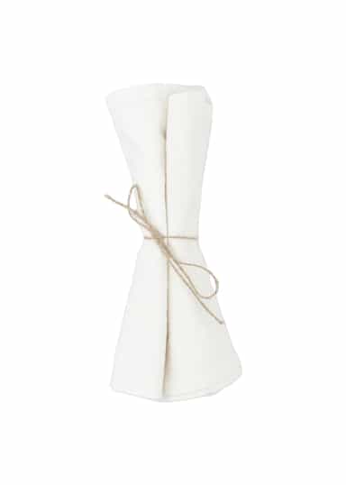 SARA 2-pack bomullservetter - Vit 1 - Indiska