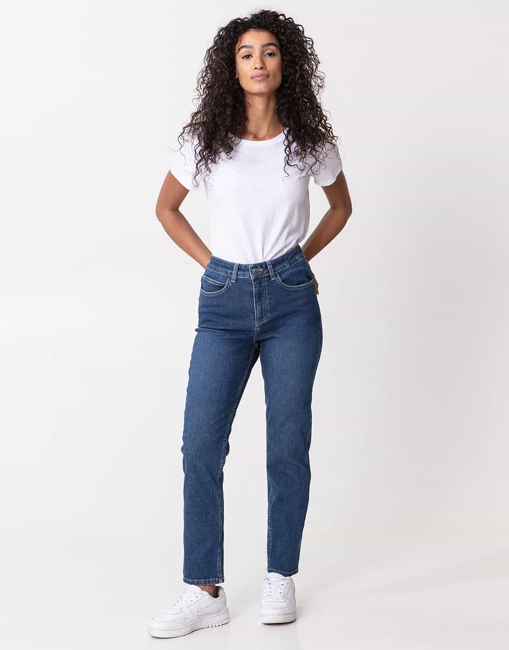 GRACE Blå jeans med stretch - Blå 1 - Indiska