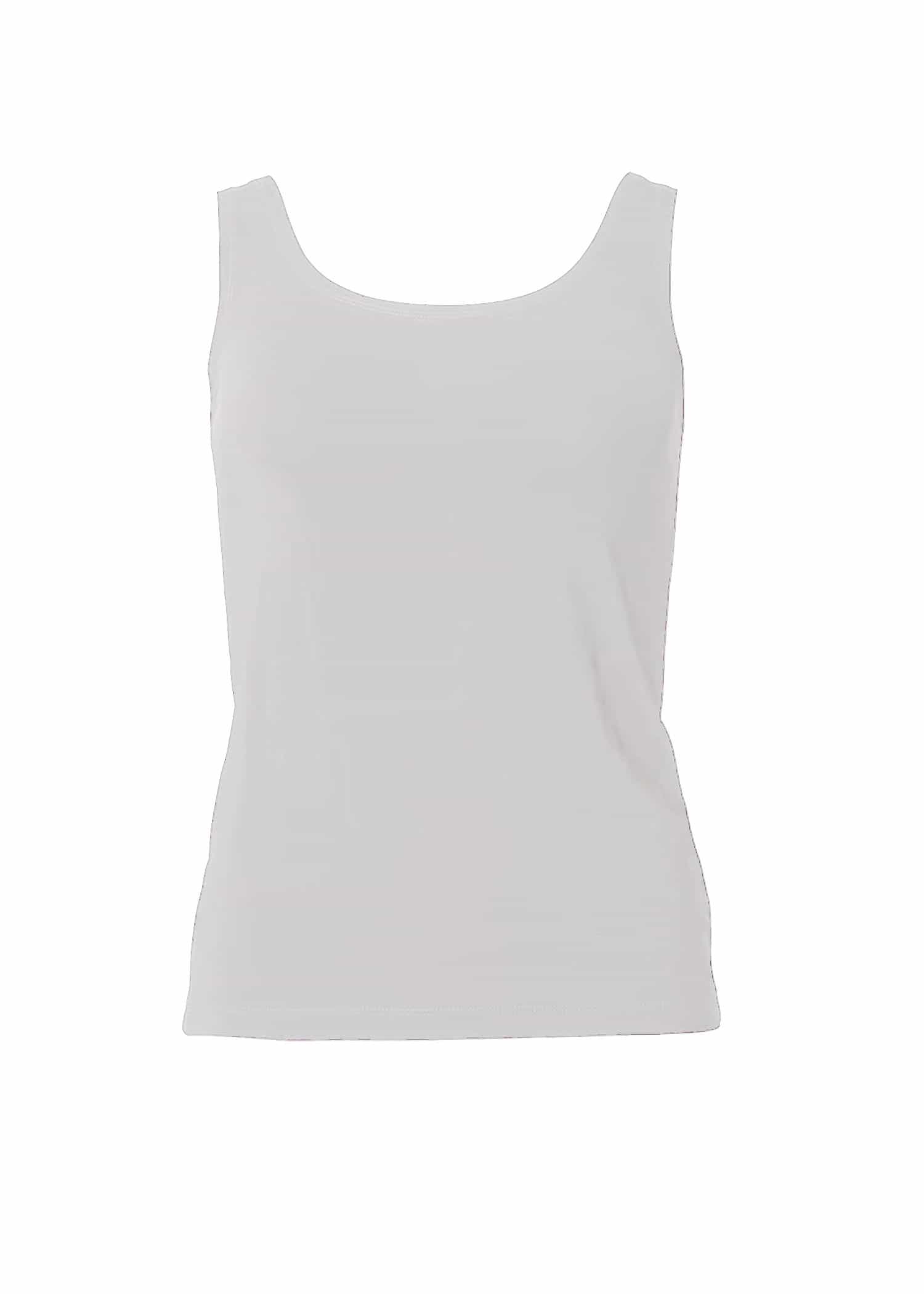 LUNA Elastisk tanktopp - Hvit 4 - Indiska