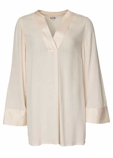 HIBO Satiininen tunika - Beige 1 - Indiska