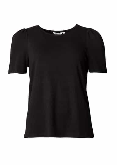 GWEN T-shirt med puffärm - Svart 3 - Indiska