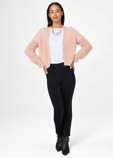 Valentina Rosa kofta i mohairblandning - Rosa 3 - Indiska