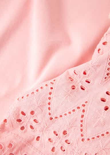 JOSEPHINE Schiffly-ermet trikot topp - Rosa 2 - Indiska