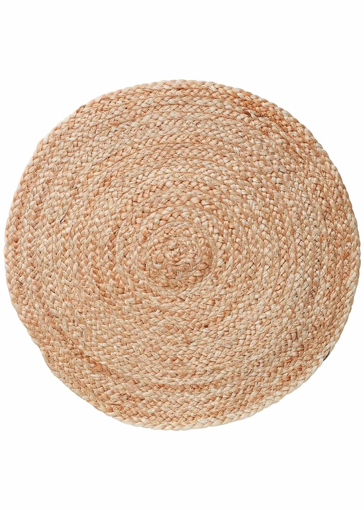 JUTE Rund bordstablett i jute - Multi 1 - Indiska