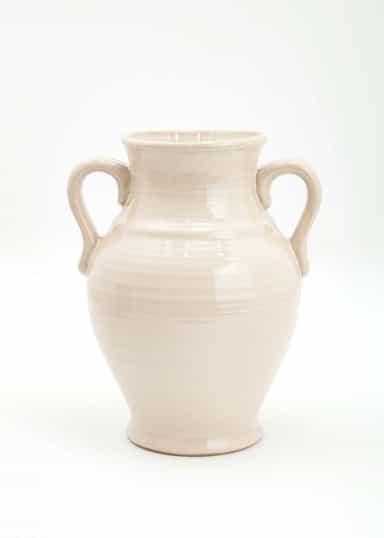 SUNNY Dekorativ vase - Hvit 2 - Indiska