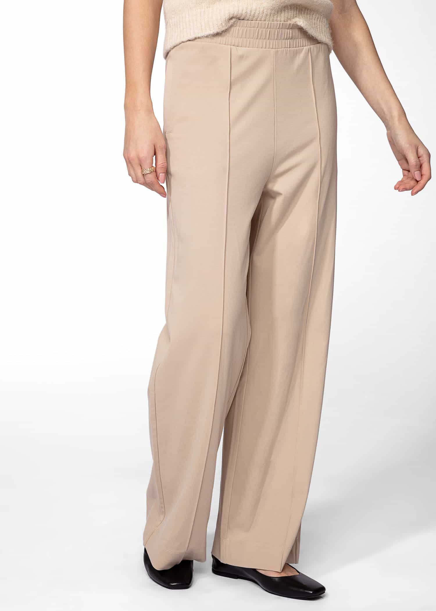 AMMIE Raka jerseybyxor - Beige 1 - Indiska
