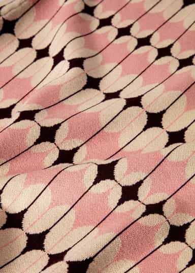 THEA Jacquard-neulottu hame - Vaaleanpunainen 2 - Indiska
