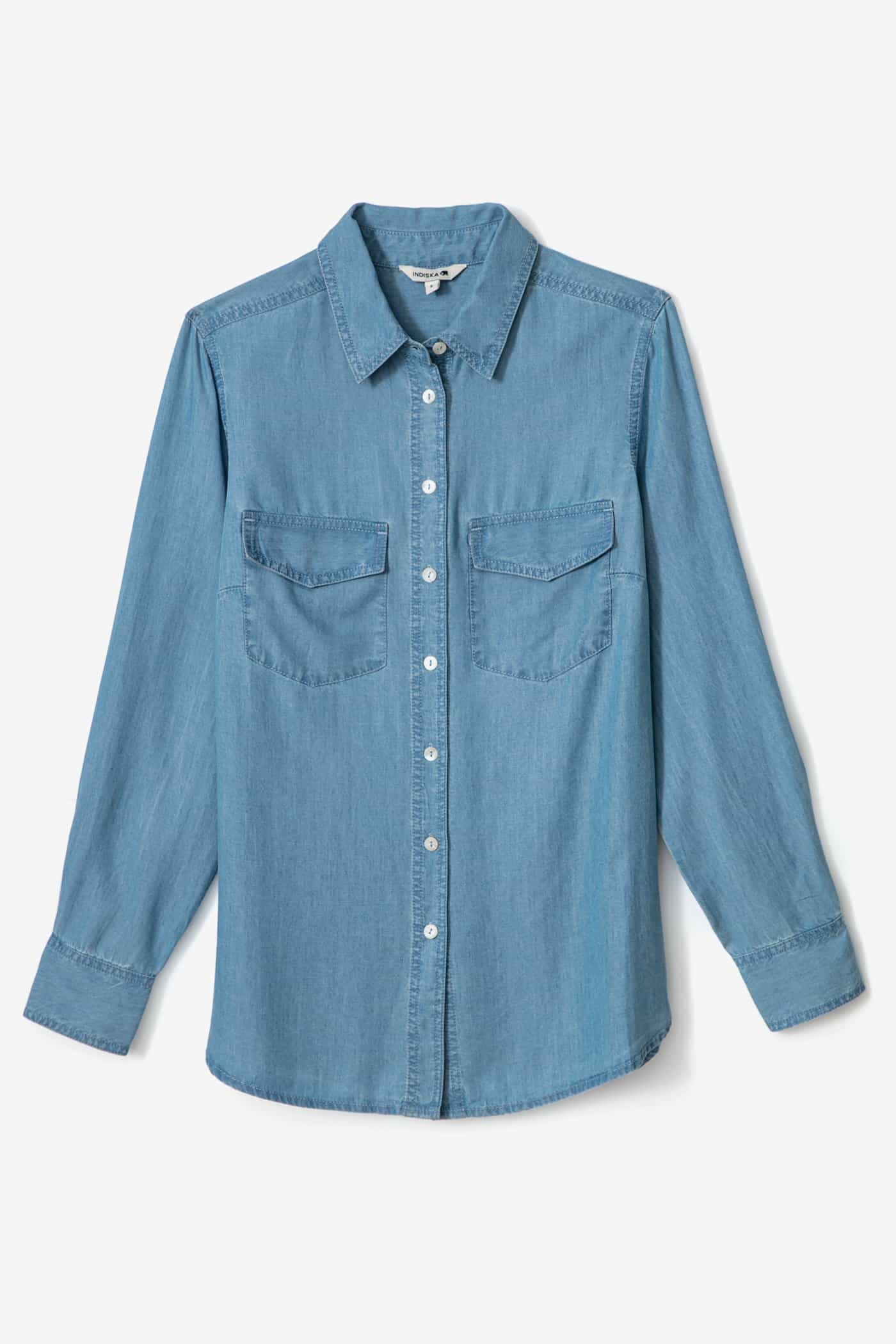 KIENNA Paita Tencel Lyocell -materiaalista - Sininen 1 - Indiska