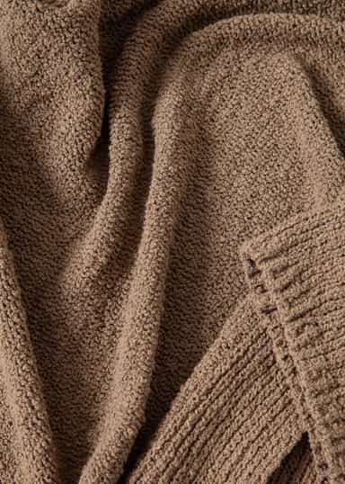 JULIA Stickad kofta i bomullsblandning - Beige 2 - Indiska