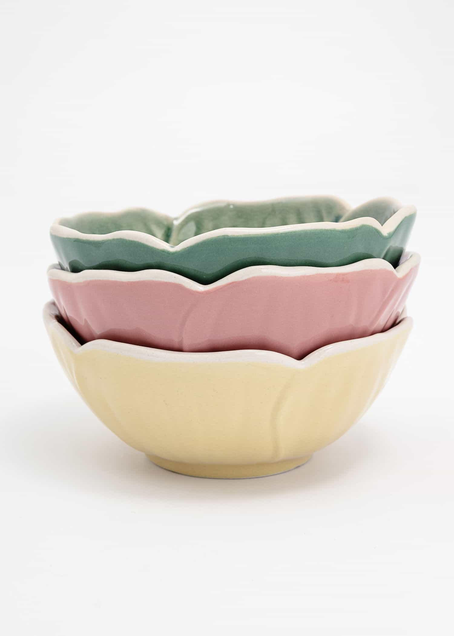FLOWER Blomformad skål - Beige 6 - Indiska