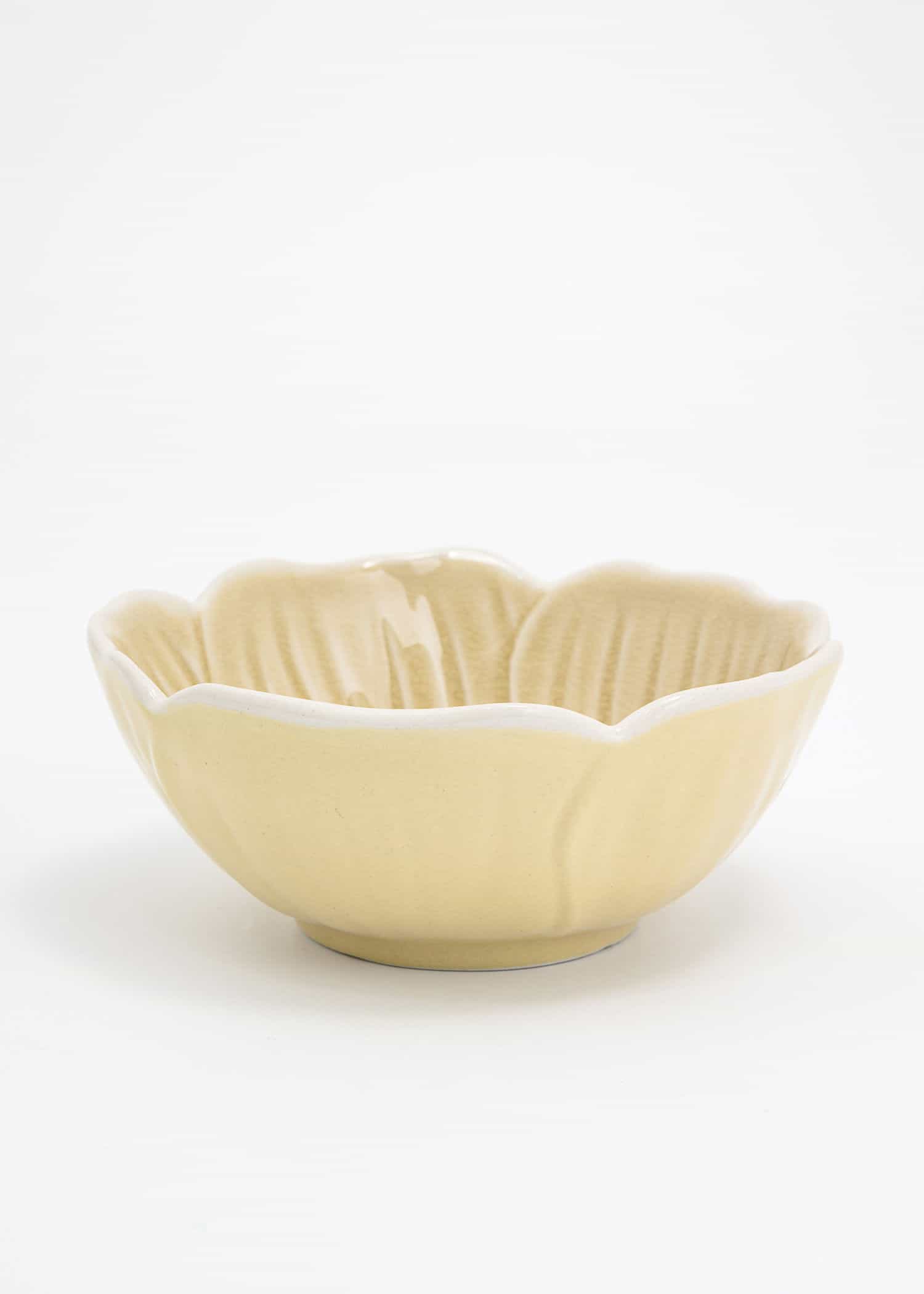 FLOWER Blomformad skål - Beige 1 - Indiska