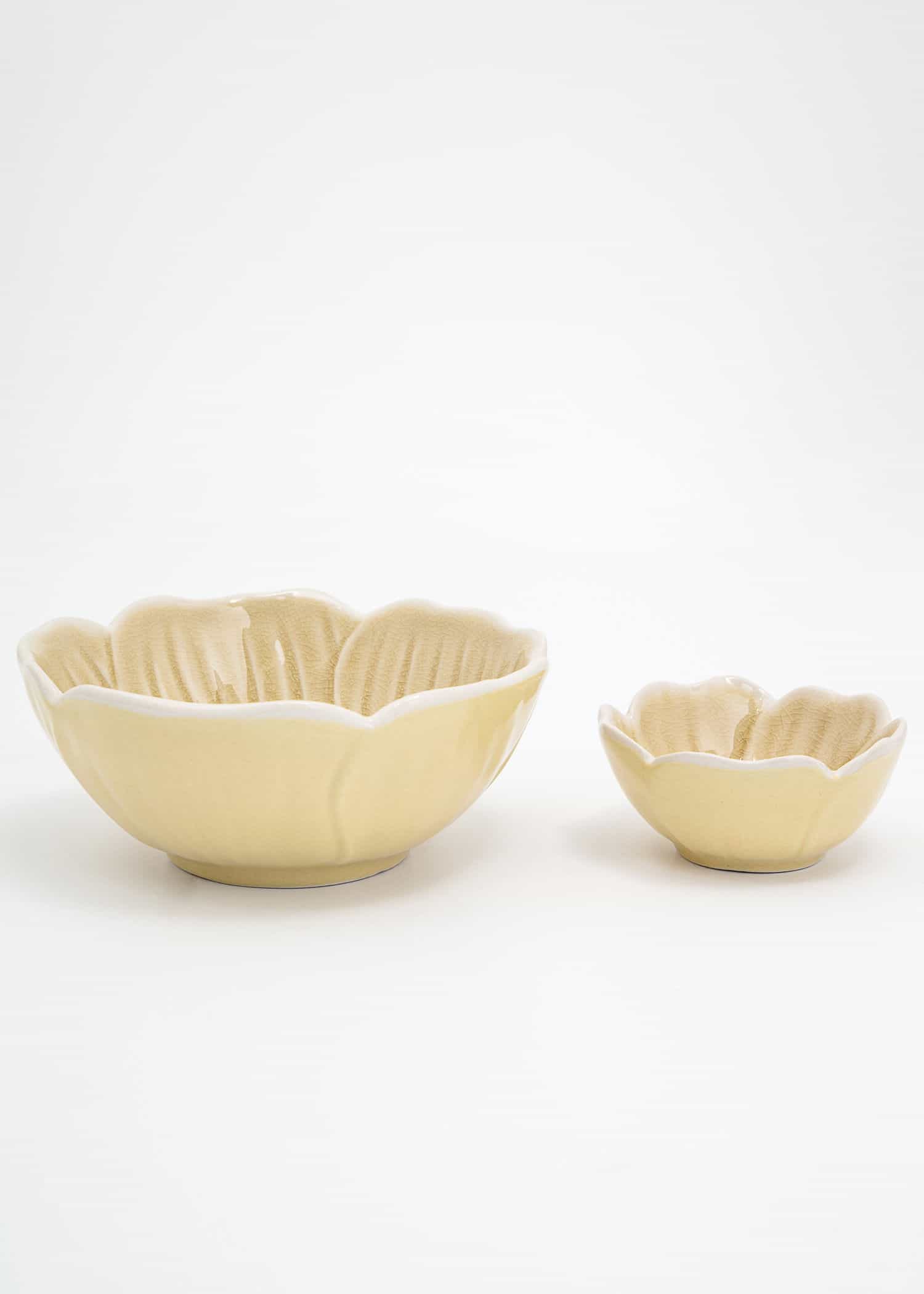 FLOWER Blomformad skål - Beige 3 - Indiska