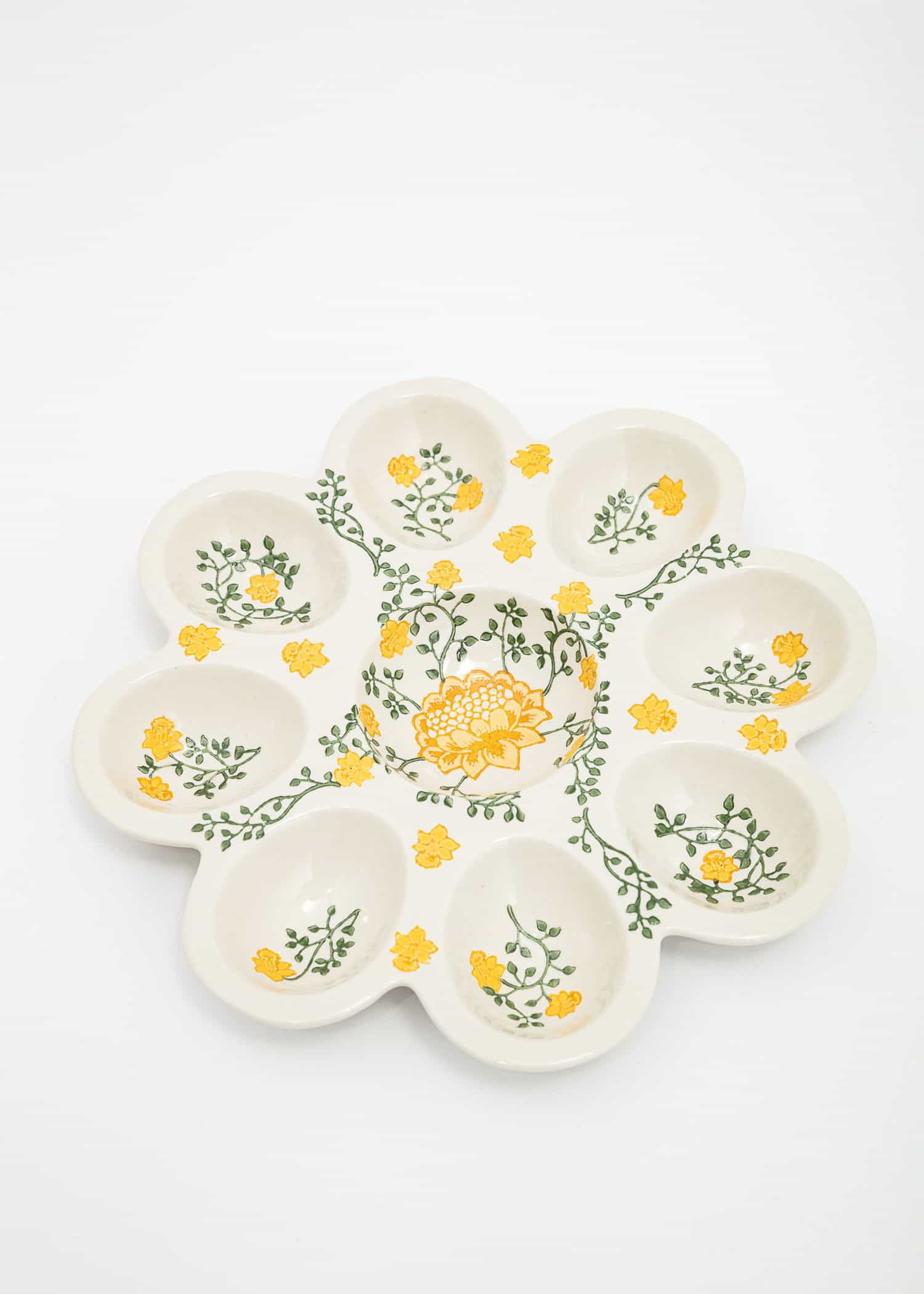 EGGPLATE Handmålat äggfat - Multi 1 - Indiska
