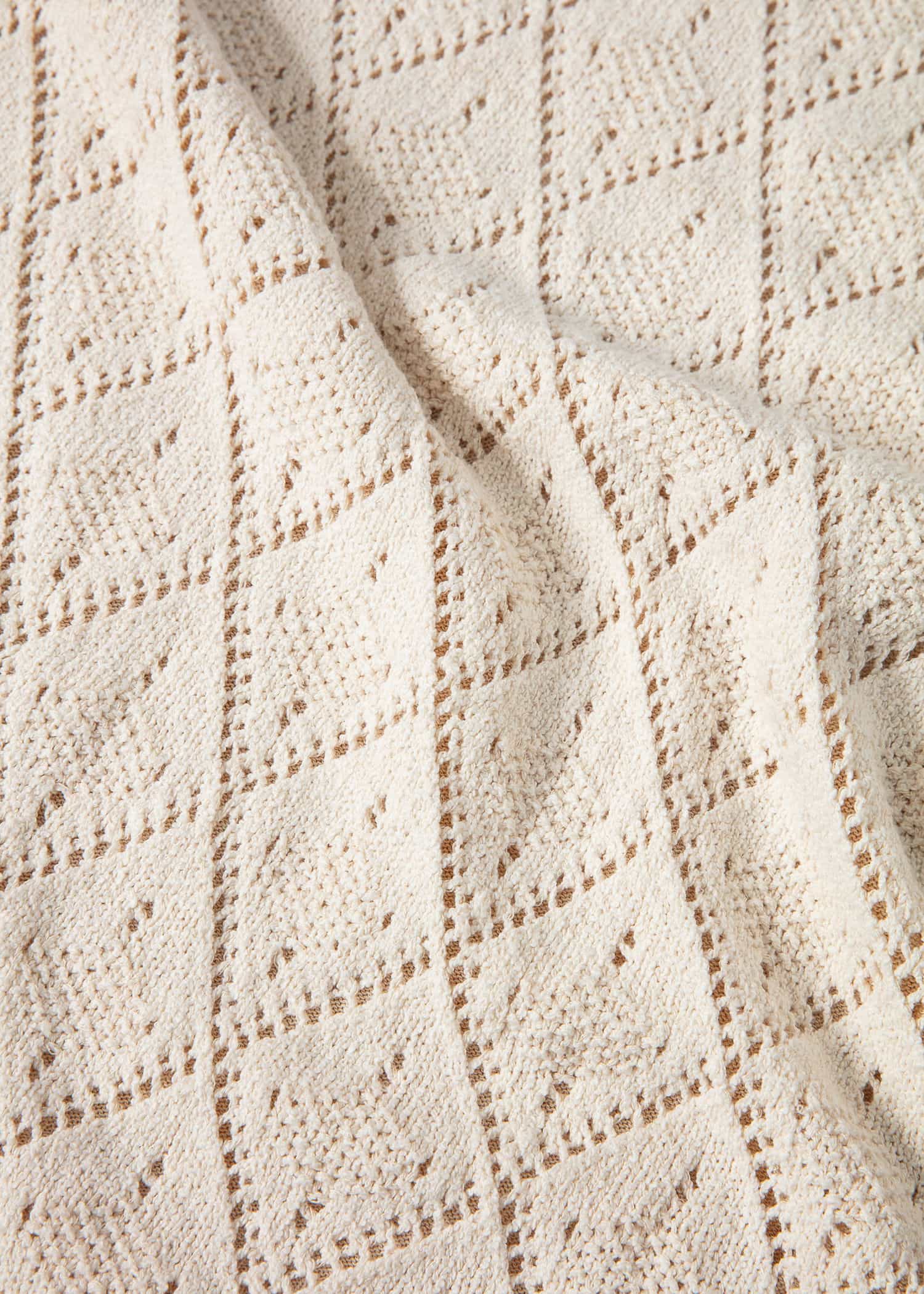 VANESSA Hålstickad kjol - Beige 6 - Indiska