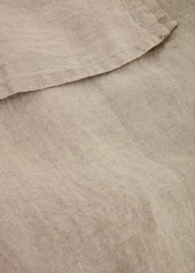 Lin Beige linneduk - Beige 2 - Indiska