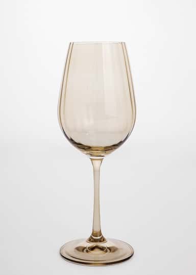 AVA Räfflat vitvinsglas - Grön 1 - Indiska