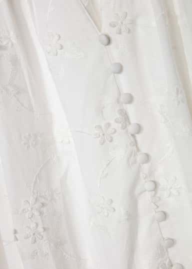 LIMA Brodert bomullsbluse - Hvit 5 - Indiska