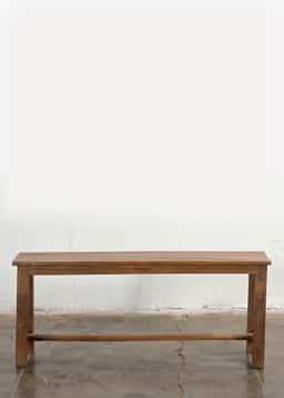 Vintage wood bench 135 - BROWN