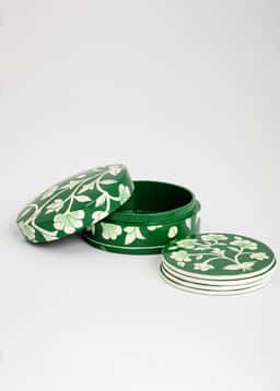 Kerstin coaster 4p - GREEN