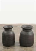 Wood Urn Vintage S - DKBROWN