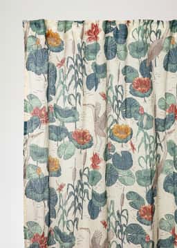 Lin printed Curtain - Nymphaea