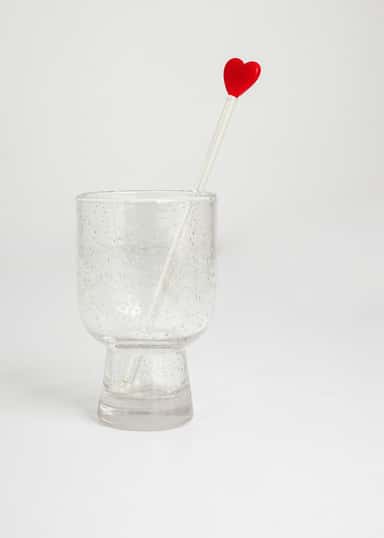 Drink Drinkpinnar i glas 4-pack - Röd 6 - Indiska