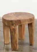 Naga Wood stool	 - BROWN