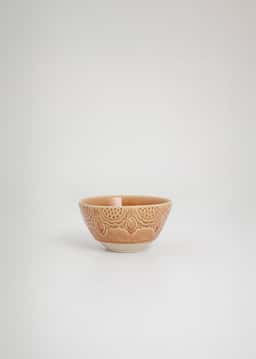 MATHILDA DECO SMALL BOWL - DUSTYPINK