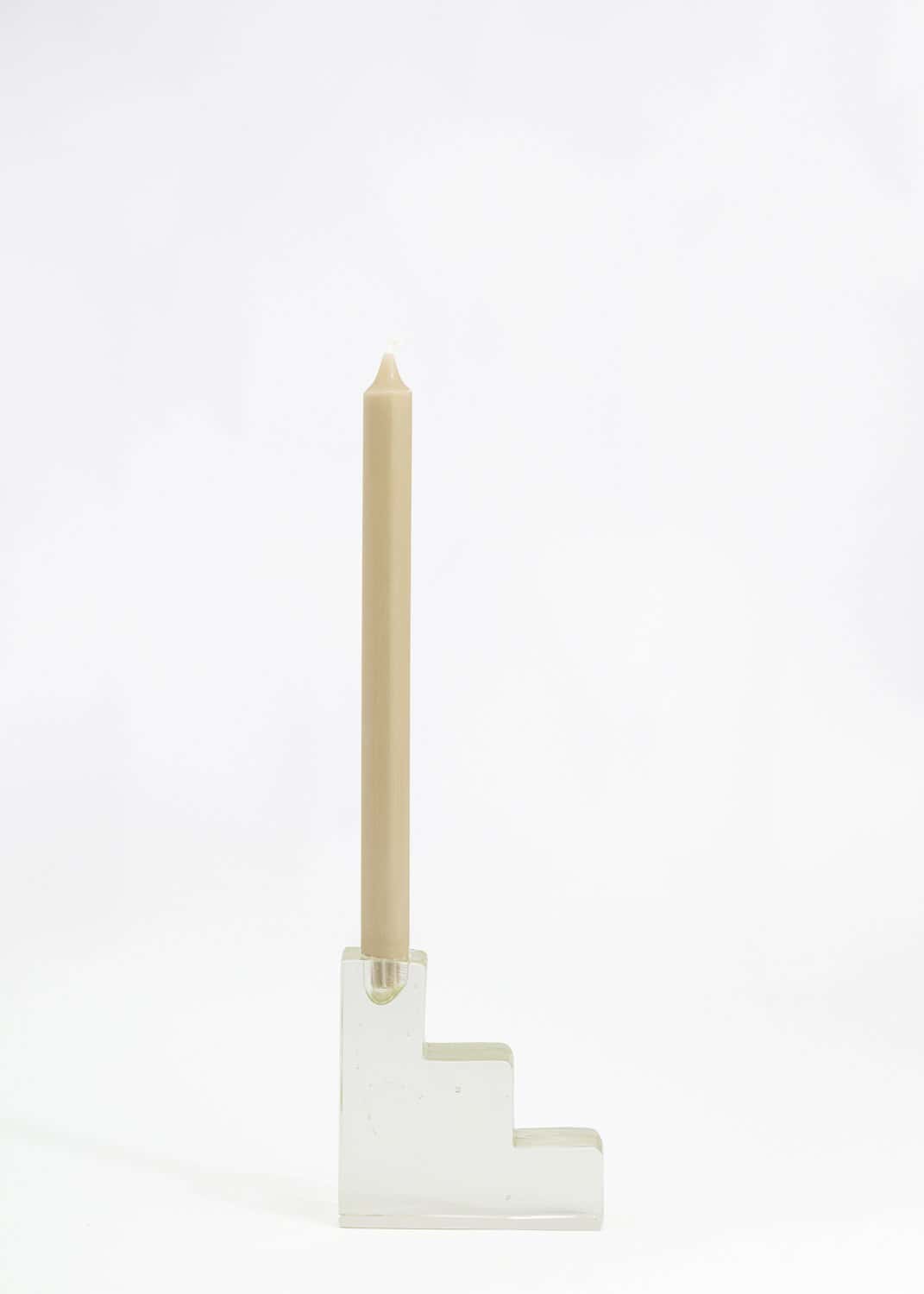 ISA Handgjord ljusstake i glas - Multi 2 - Indiska