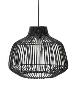 ZEBI RATTAN LAMP - Black
