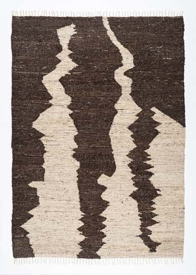 Nora Handvävd matta 200x300 - Beige 1 - Indiska